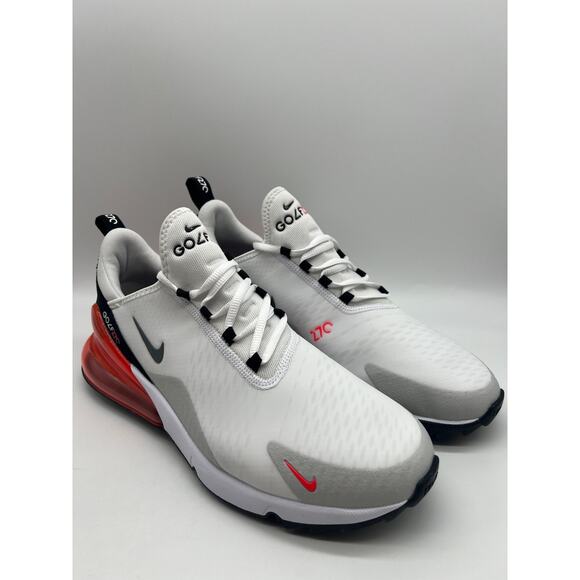 Nike Air Max 270 Golf White Red Men\'s Size 9.5 CK6483-103 New (Grade B) main image 9